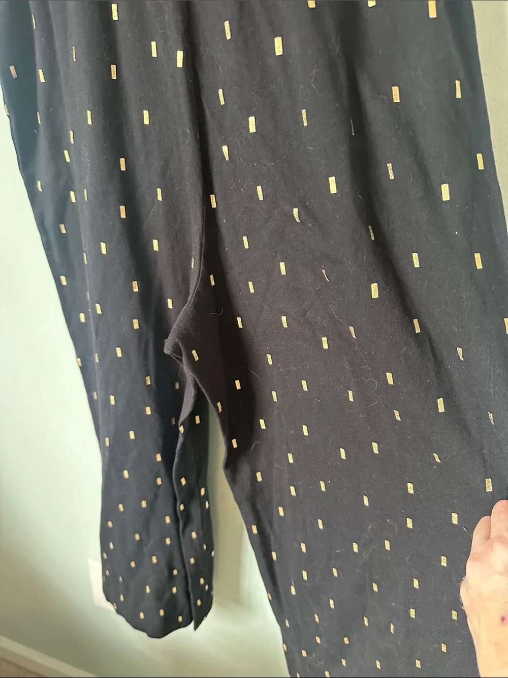 NWT Black and Gold Dash Confetti Flutter Sleeve Jumpsuit w/ Keyhole Back, XXL 16